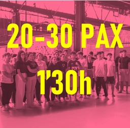 7.1.2.-PACK ESPECIAL GRUPS ( 20-30 PAX) Flipp elàstics , FLipp xarxes i Flipp bol ( 1,30 hores activitat)